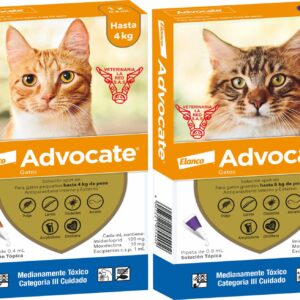Advocate Gatos - antiparasitario interno y externo en pipeta