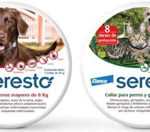 Seresto - collar contra pulgas garrapatas y piojos hasta por 8 meses
